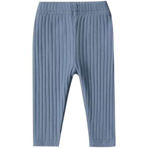 DREAM BUS Baby Girl Solid Ribbed Leggings