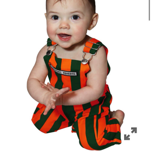 University of Miami Infant Game Bib Overall