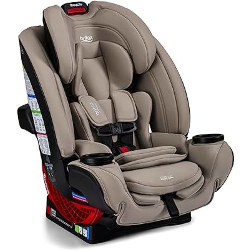Britax One4Life All in One Convertible Car Seat, 3 in 1 Car Seat & Booster Seat with Easy ClickTight Installation, Extended Rear Facing Capacity, and Breathable SafeWash Fabrics — Teak