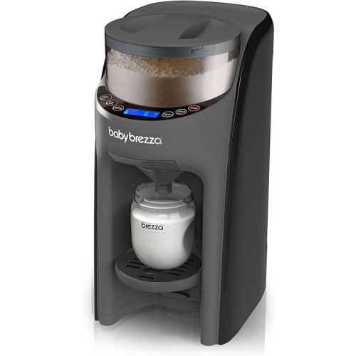 Baby Brezza New and Improved Formula Pro Advanced Formula Dispenser Machine - Automatically Mix a Warm Formula Bottle Instantly - Easily Make Bottle with Automatic Powder Blending, Charcoal