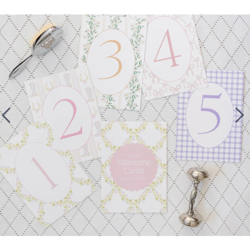 First Year Milestone Cards & Stand | Petite Keep
