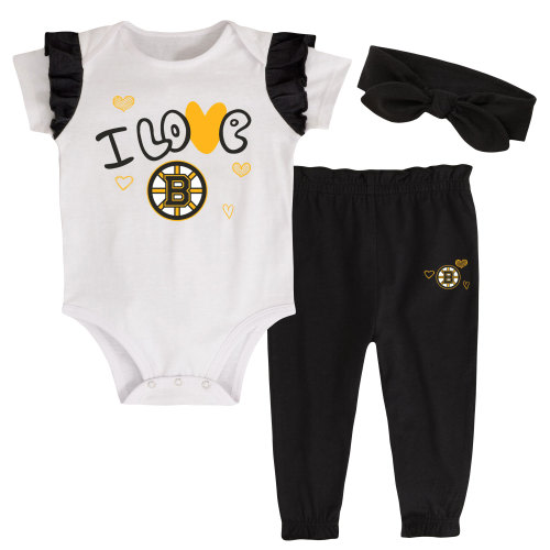 Nhl Boston Bruins Infant Girls' 3pk Bodysuit : Target