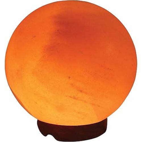 LG-03 Globe Himalayan Pink Crystal Rock Salt Lamp 6~8 lbs with Dimmer Control Switch, Quality Gift Packaging