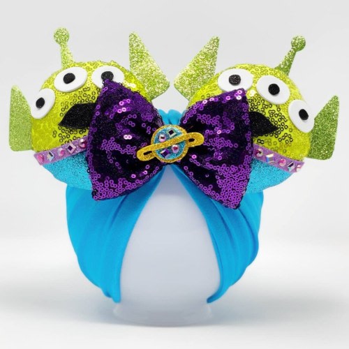 Alien || Minnie Ears Headwrap || Toy Story Minnie Ears || Hollywood Studios Ears || Minnie Ears Turban