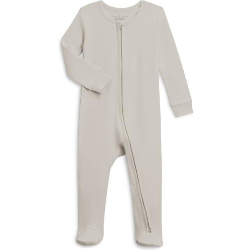 Colored Organics Baby Organic Cotton Peyton Zip Up Footed Sleeper