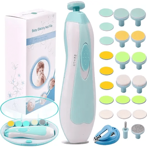 Amazon.com: Baby Nail Trimmer Electric Nail File Baby Nail Clippers, Safe Nail Filer Grinder Kit for Newborn Infant Toddler Kids or Adults Toes Fingernails Care Trim Polish, with Led Light and 10 Grinding Heads : Baby