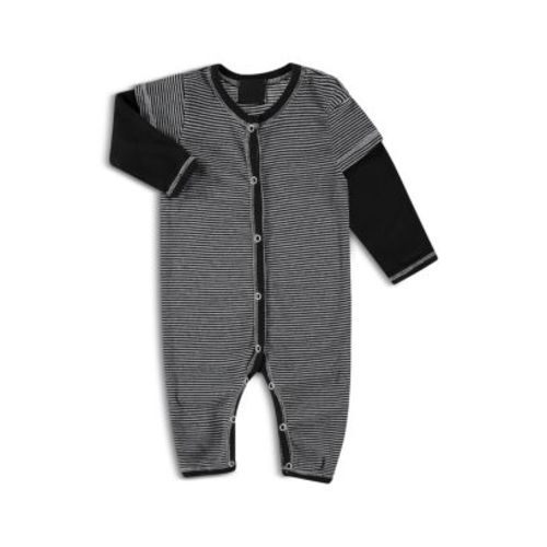 Boys' Supersoft Striped Rib Twofer Romper - Baby
