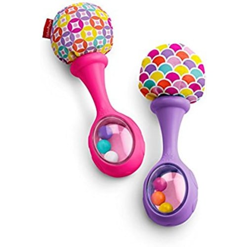 Fisher-Price Rattle 'n Rock Maracas, Pink/Purple [Amazon Exclusive]