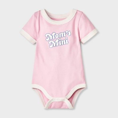 Baby Girls' Mom's Mini Bodysuit - Cat & Jack™ Pink 24m