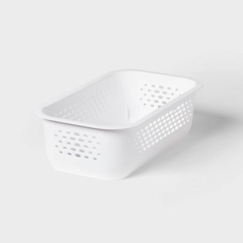 Brightroom Narrow Small Decorative Plastic Bin