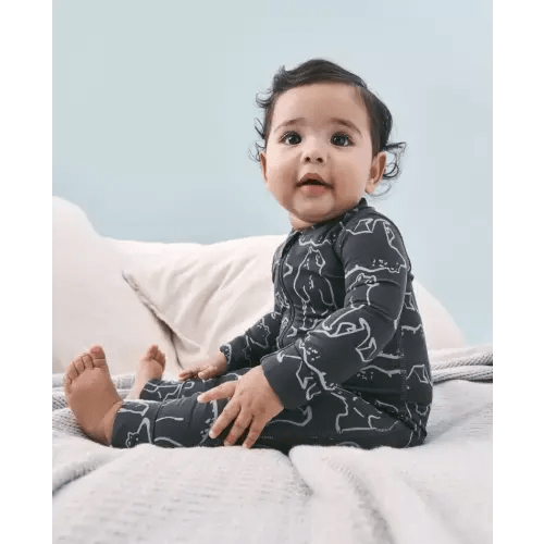North Air Bear 2-Way Zip Sleeper in HannaSoft™ | 0-3 mos size