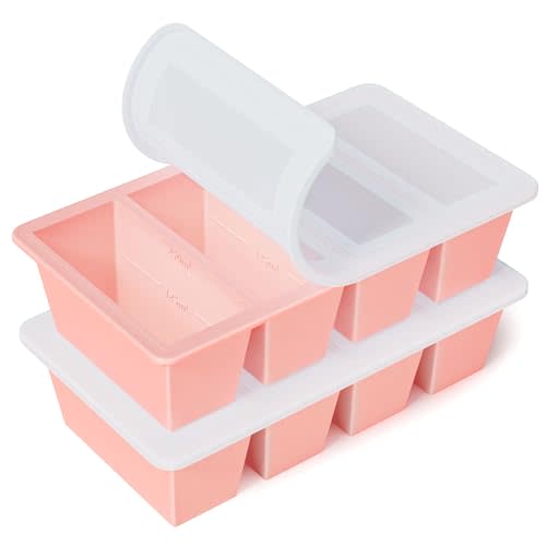 Silicone Freezer Tray for Sauce Cube: GGOW Silicone Freezing Tray for Broth Sauce Storage - Freeze 125mL 250mL Souped Portion
