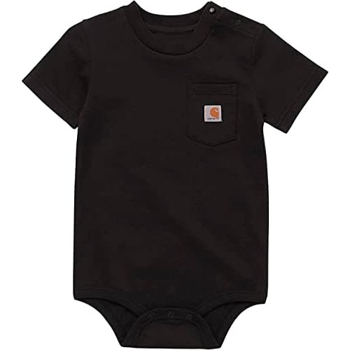 Carhartt Unisex Baby Short-Sleeve Bodysuit Pocket T-Shirt Onesie
