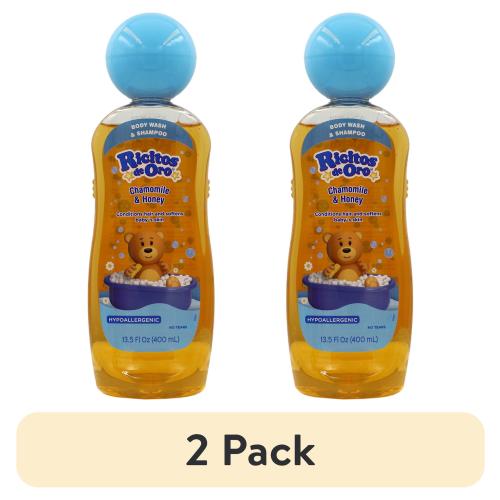 (2 pack) Ricitos De Oro 2 in 1 Baby Hair and Body Wash Shampoo, 13.5 fl oz