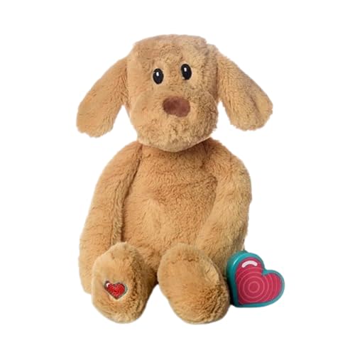 MBHB Digital Voice Recorder Stuffed Animal w/20 Second Recorder, Capture Baby's Heartbeat During Pregnancy + Ultrasound for Baby Showers, Registry, Birthdays, New Mom Gift, Labrador