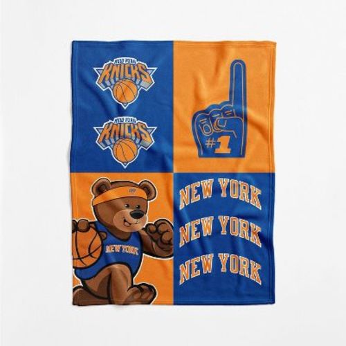 NBA New York Knicks Domino Swaddle Blanket