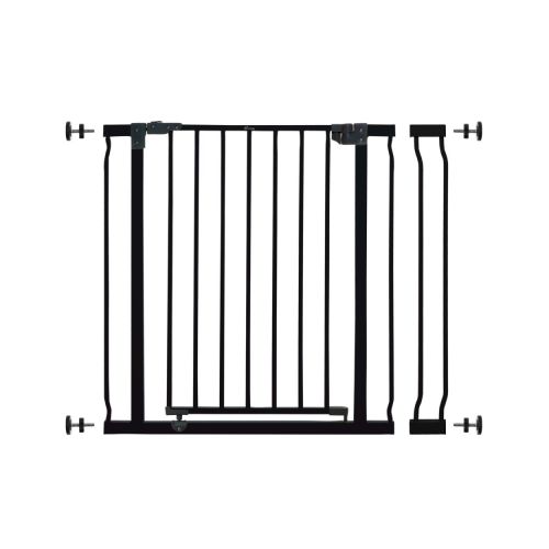 Liberty 29.5-36.5In Auto Close Metal Baby Safety Gate - Black