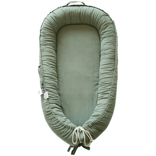 Infant Lounger, Baby Nest Cover for Baby Girls & Boys, Newborn Essentials for Baby 0-18+ Months, 100% Cotton Breathable (Sage Green, Corduroy)