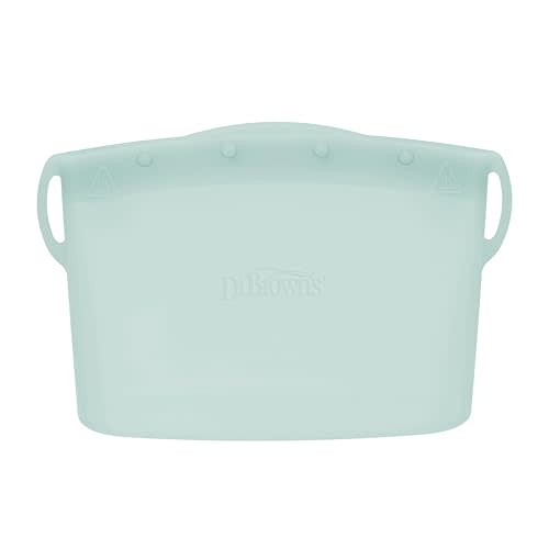 Dr. Brown's Microwave Steam Sterilizer Bag for Baby Bottles, Breast Pump Parts & Other Toddler Accessories, 100% Silicone, Reusable Sterilizing Bag