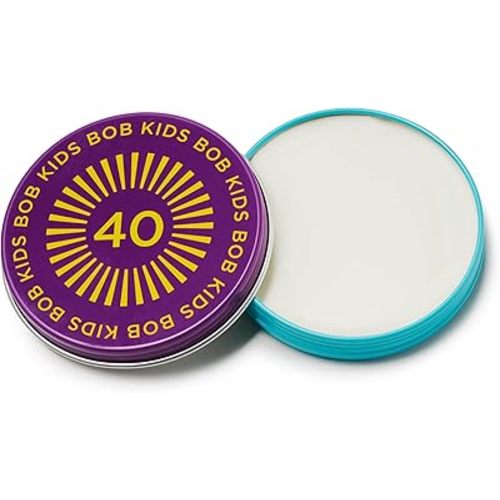 BOB KIDS Balm, SPF 40 Broad Spectrum Mineral Sun Protection, Hydrating, Perfect for Winter and Water Sports, Safe for Sensitive Skin, For All Ages
