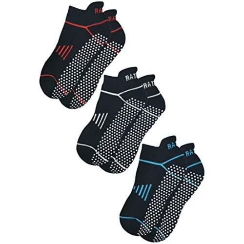 RATIVE Anti Slip Non Skid Barre Yoga Pilates Hospital Socks with grips for Adults Men Women