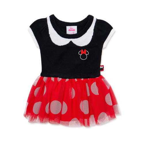 Disney Baby Girl Minnie Mouse Cosplay Dress, Sizes 0/3 Months-6/9 Months