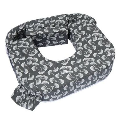 My Brest Friend Twin Nursing Pillow - Gray Flowing Fans