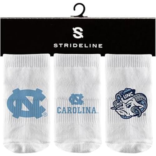 Strideline NCAA Infant Baby Socks-3 Pack-White