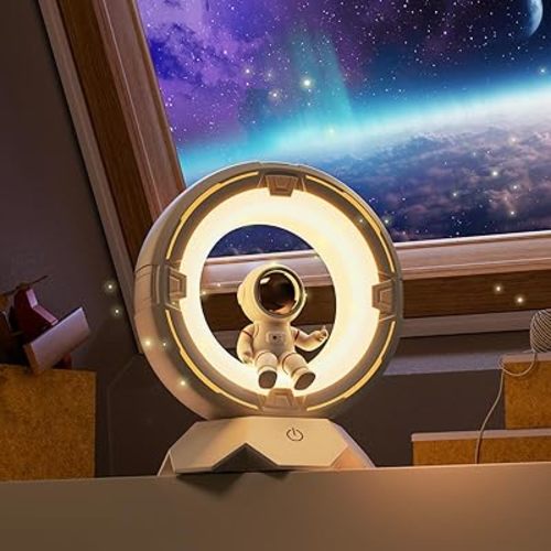 XO Space Toddler Night Light for Boys and Girls, Rechargeable Portable Night Lamp with 3 Lighting Modes, Cute Room Decor (Spaceman-1PCS)