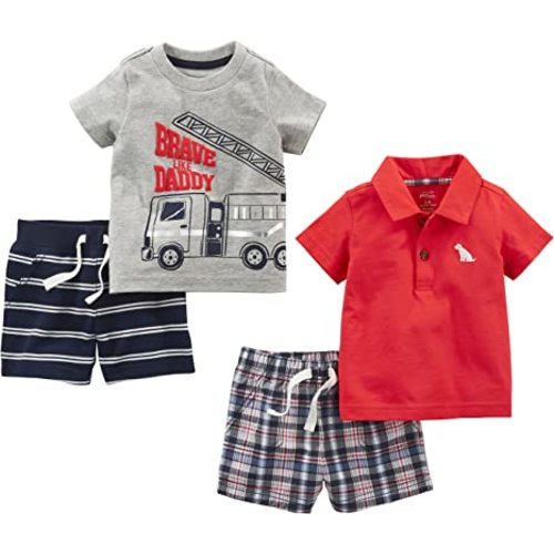 Simple Joys by Carter's Baby Boys' 4-Piece Playwear Set