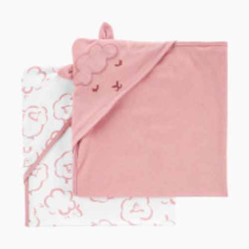 Carter's Hooded Towel (2 Pack) - Pink Lamb/Sheep, O/S