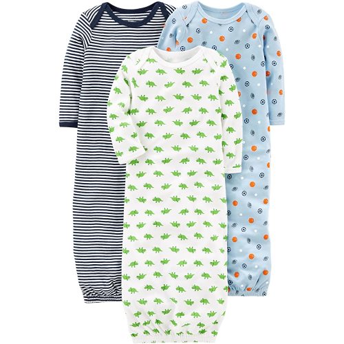 Simple Joys by Carter's Baby Boys' Cotton Sleeper Gown, Pack of 3