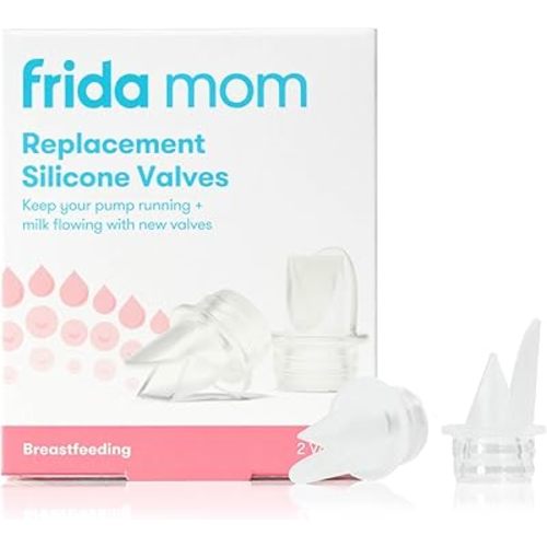 Frida Mom Breast Pump Valve Replacement, Duckbill Valves, Compatible with Frida Mom 2-in-1 Manual + Silicone Suction Breast Pump, BPA Free