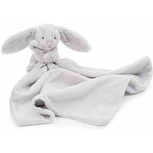 Jellycat Bashful Grey Bunny Baby Stuffed Animal Security Blanket