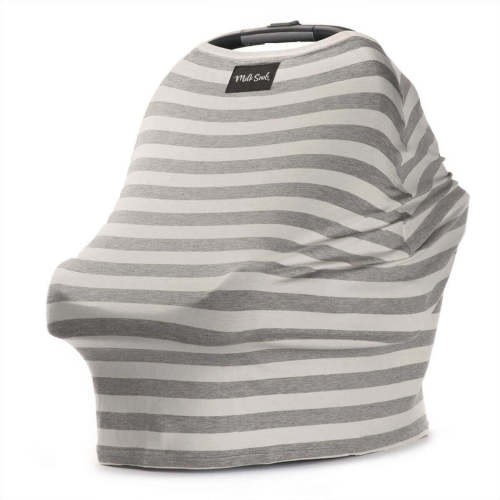 Milk Snob Original 5-in-1 Car Seat Cover in Cream/Grey Stripe