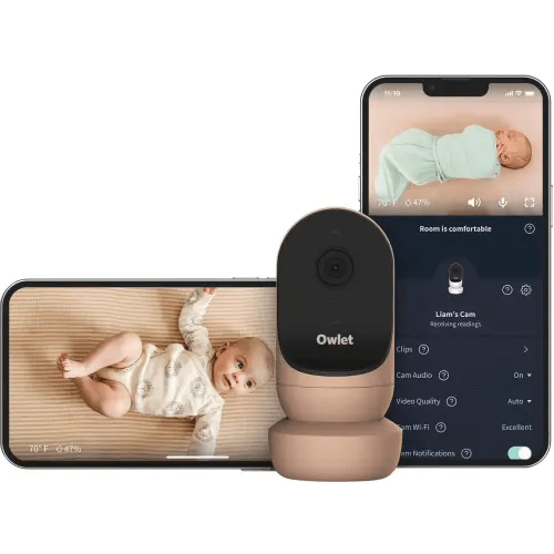 Owlet - Cam 2, HD Video Baby Monitor - Dusty Rose