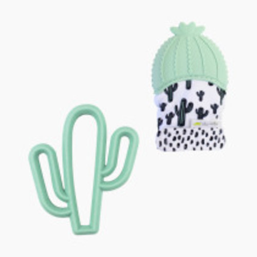 Itzy Ritzy Silicone Teether & Mitt Bundle - Cactus