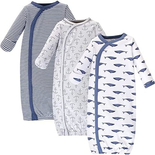 Touched by Nature Baby Girls' Organic Cotton Kimono Gowns
