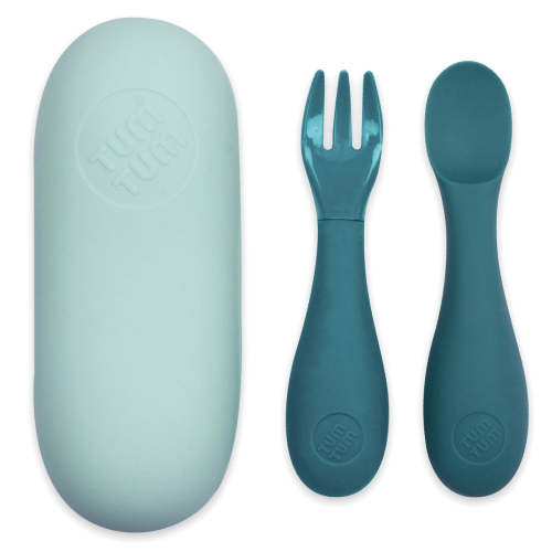 Baby Cutlery Set with Travel Case, Blue