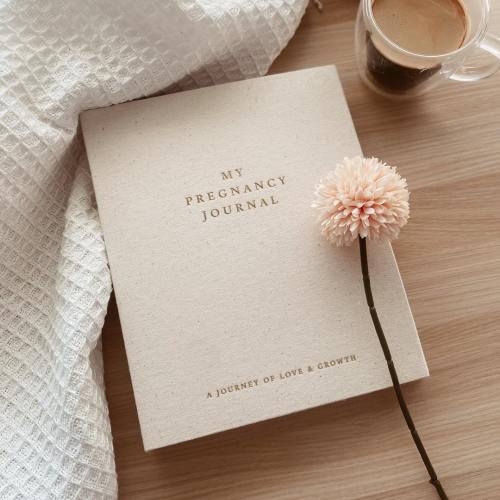 Pregnancy Journal - Pregnancy Planner Gift for Expectant Mother, Floral Pregnancy Record Book