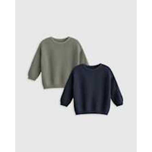 100% Organic Cotton Fisherman Tunic Sweater 2-Pack