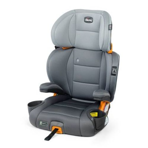 Chicco KidFit ClearTex Plus 2-in-1 Belt Positioning High Back Booster Car Seat - Drift: Metal, 10 lbs, LATCH Compatible, Cup Holder