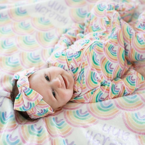 Daydream Ruffle Zipper Footie