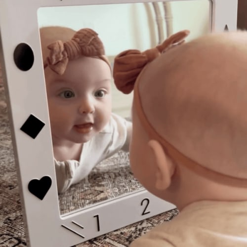 Baby Mirror | Enhance Recognition with Baby in Crib or during Tummy Ti – Nurture Smart