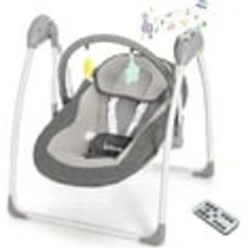 OLAKIDS Baby Swing for Infants, Compact Portable Electric Baby Rocker for Newborn w/ 5 Speeds Timing