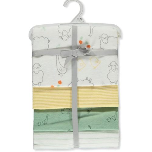 Carter's Baby Unisex 4-Pack Receiving Blankets - White/Multi, one Size