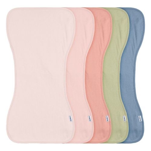 Gerber Baby Neutral Burp Cloths - Rust Tan - One Size Fits Most - 5-Pack