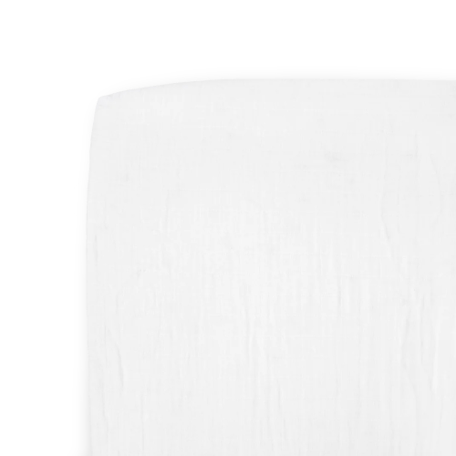Organic Cotton Muslin Crib Sheet - White