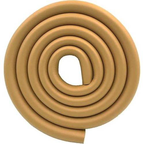 M2cbridge U Shape Extra Thick Furniture Table Edge Protectors Foam Baby Safety Bumper Guard 6.5 Ft (Wood)