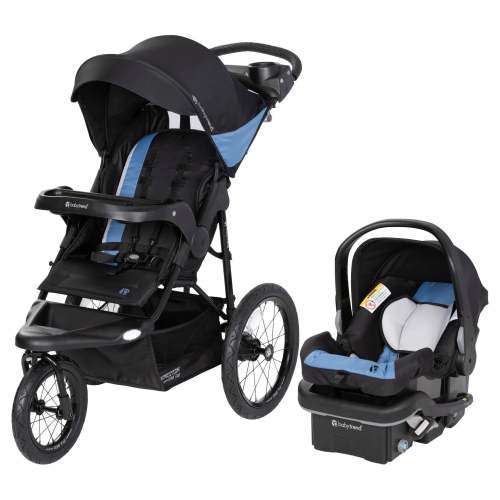 Expedition Zero Flat Jogger Travel System with LED Lights - Dash Blue